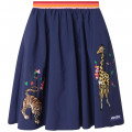 Jupe taille rayée multicolore KENZO KIDS pour FILLE