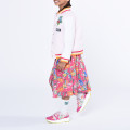 Jupe imprimée en coton et lin KENZO KIDS pour FILLE