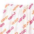 Falda de algodón estampada KENZO KIDS para NIÑA