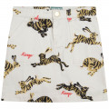 Jupe imprimée en coton KENZO KIDS pour FILLE