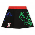 Brushed cotton-fleece skirt KENZO KIDS for GIRL