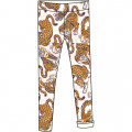 Printed twill trousers KENZO KIDS for GIRL