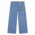 Baumwoll-Jeans mit Stickerei KENZO KIDS Für MÄDCHEN