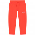 Pantalon de jogging en coton KENZO KIDS pour FILLE