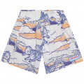 Shorts with all-over print KENZO KIDS for GIRL