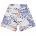 Shorts with all-over print KENZO KIDS for GIRL