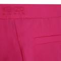 Plain poplin trousers KENZO KIDS for GIRL
