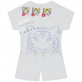 Combi-short en coton KENZO KIDS pour FILLE