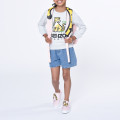 Short en jean poche brodée KENZO KIDS pour FILLE