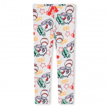 Patterned cotton leggings KENZO KIDS for GIRL