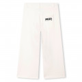 Embroidered fleece trousers KENZO KIDS for GIRL