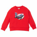Sweat en coton imprimé baleine KENZO KIDS pour FILLE