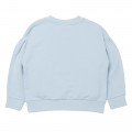 Cotton puff-sleeve sweatshirt KENZO KIDS for GIRL