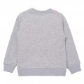 Sweater van katoenfleece met print KENZO KIDS Voor