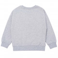 Metallic sweater van katoenfleece KENZO KIDS Voor