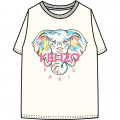 Camiseta con serigrafía KENZO KIDS para NIÑA