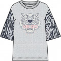 Heathered jersey T-shirt KENZO KIDS for GIRL