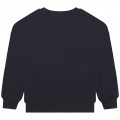 Fleece sweater met logo KENZO KIDS Voor
