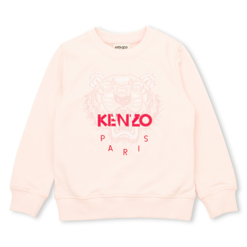 KENZO KIDS Felpa shirt fantasia ricamata bambina rosa Kids around