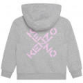 Fleece jogging cardigan KENZO KIDS for GIRL