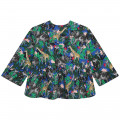 Multicoloured cotton blouse KENZO KIDS for GIRL