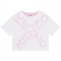 T-shirt avec imprimé placé KENZO KIDS pour FILLE