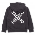 Zip-up hooded cardigan KENZO KIDS for GIRL