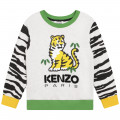 Katoenen fleece sweater KENZO KIDS Voor