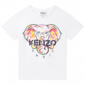 T-shirt à manches courtes KENZO KIDS pour FILLE