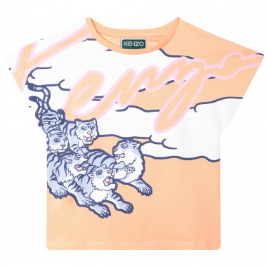 T-SHIRT MANGAS CURTAS KENZO KIDS para RAPARIGA