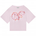 T-shirt imprimé col rond KENZO KIDS pour FILLE