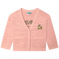 Cardigan tricoté KENZO KIDS pour FILLE