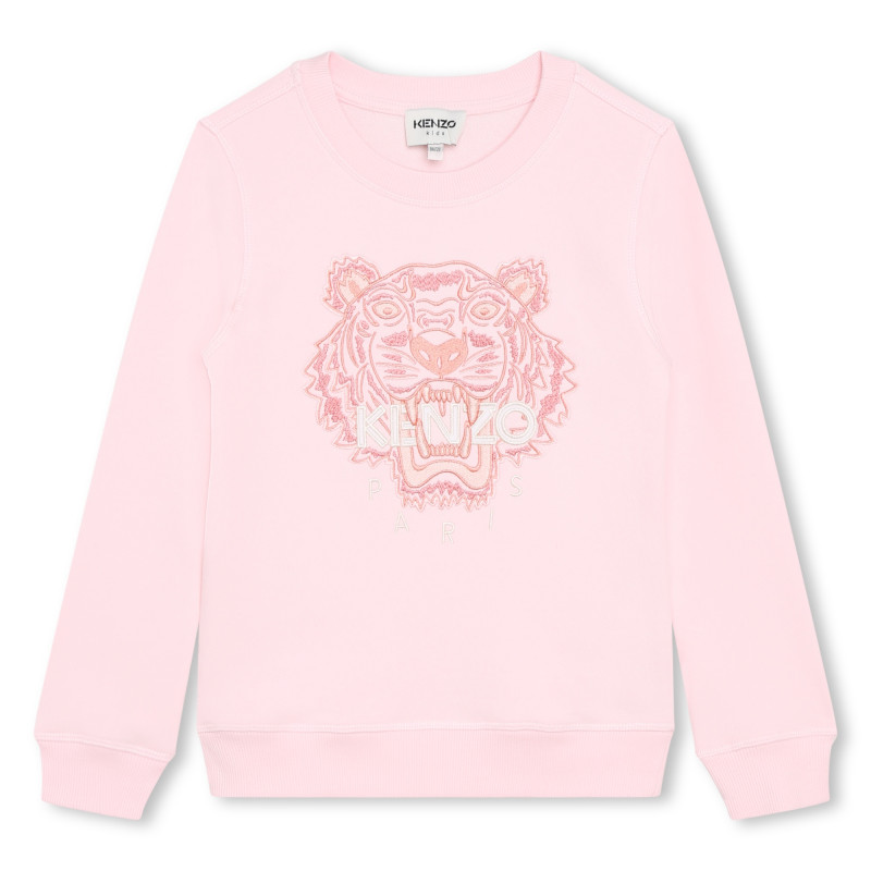 KENZO KIDS Sweatshirt met tijger meisje roze Kids around