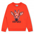 Sweatshirt van katoenen fleece KENZO KIDS Voor