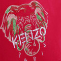 Sweat-shirt en coton à capuche KENZO KIDS pour FILLE