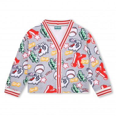 Patterned fleece cardigan KENZO KIDS for GIRL