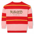 Embroidered knit cardigan KENZO KIDS for GIRL