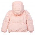 Hooded puffer jacket KENZO KIDS for GIRL