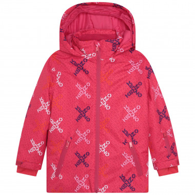 Hooded ski jacket KENZO KIDS for GIRL