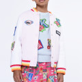 Blouson "Teddy" à rayures KENZO KIDS pour FILLE