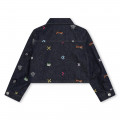 Embroidered denim jacket KENZO KIDS for GIRL