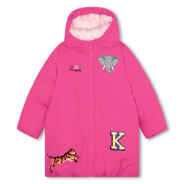 Water-repellent puffer jacket KENZO KIDS for GIRL