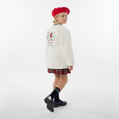 Fluffy fleece coat KENZO KIDS for GIRL