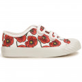Baskets à bande auto-agrippante en toile KENZO KIDS pour FILLE