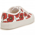 Baskets à bande auto-agrippante en toile KENZO KIDS pour FILLE