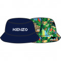 Reversible printed bucket hat KENZO KIDS for BOY