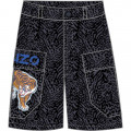 Printed cotton shorts KENZO KIDS for BOY