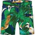 Cotton shorts with adjustable waistband KENZO KIDS for BOY