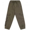 Embroidered cotton trousers KENZO KIDS for BOY