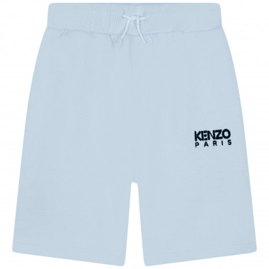 Plain cotton Bermuda shorts KENZO KIDS for BOY